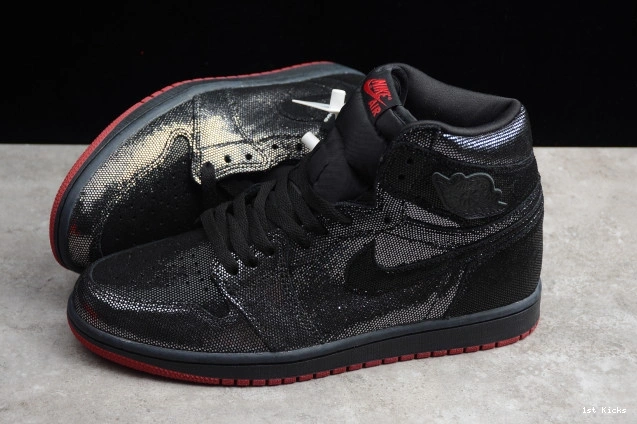 1st Kicks Shoes DC7071-001 Retro Gym Jordan Air Black High 1 OG Red 0712